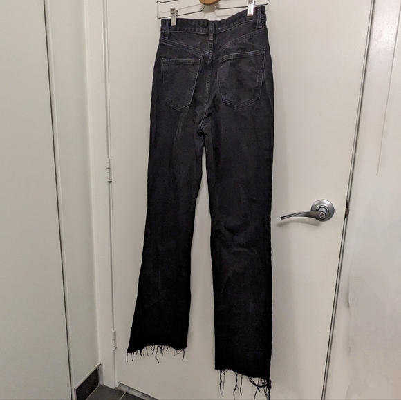 Zara TRF WIDE LEG JEANS Black - Picture 9 of 10
